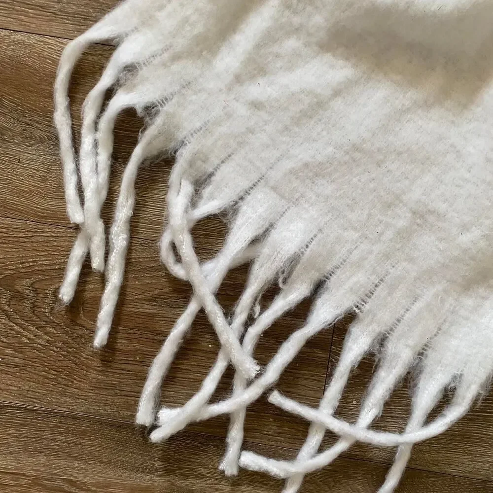 Unbranded Women's White Scarf-wraps